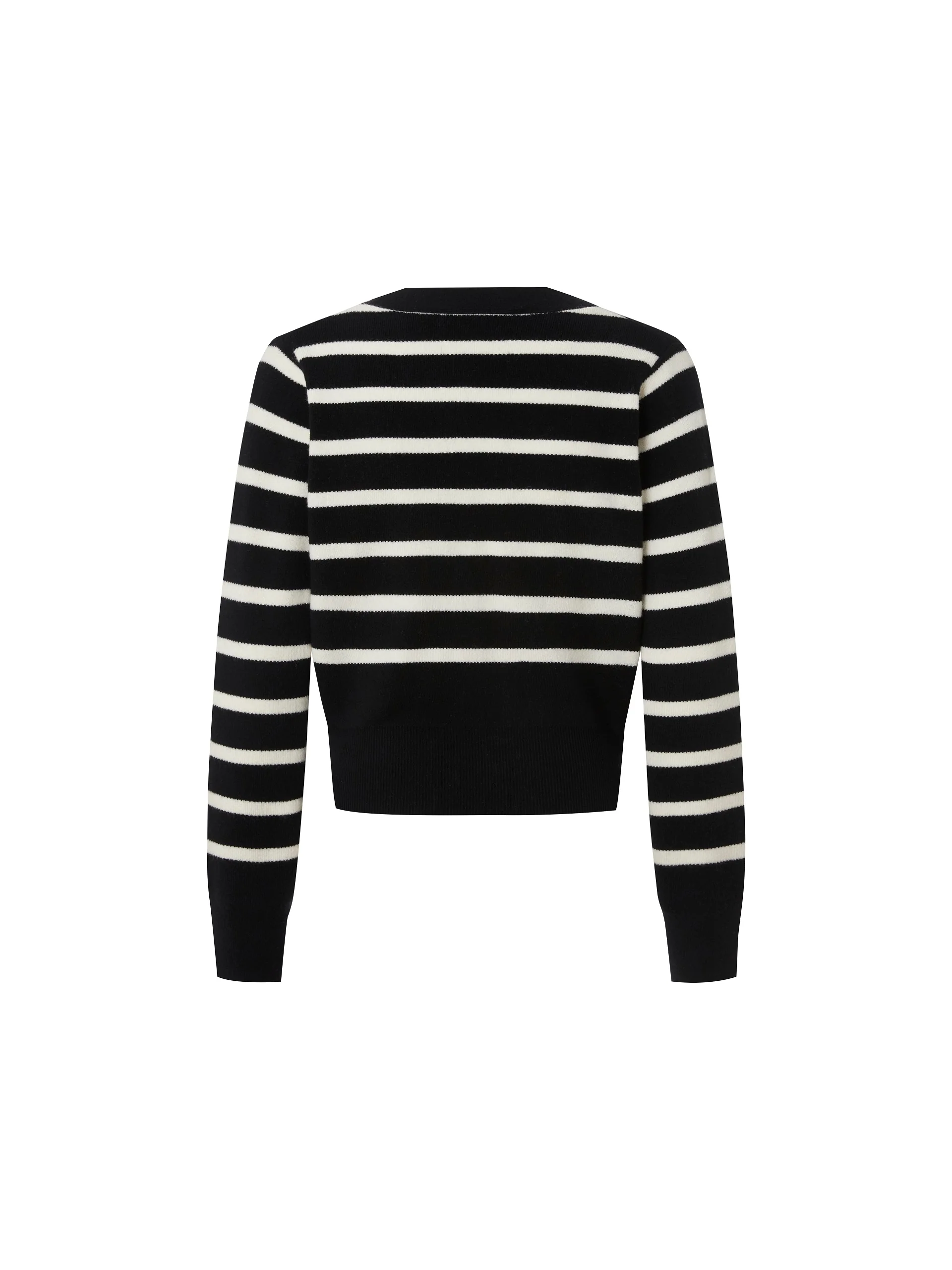 Wool Striped Knit Cardigan - Image 8
