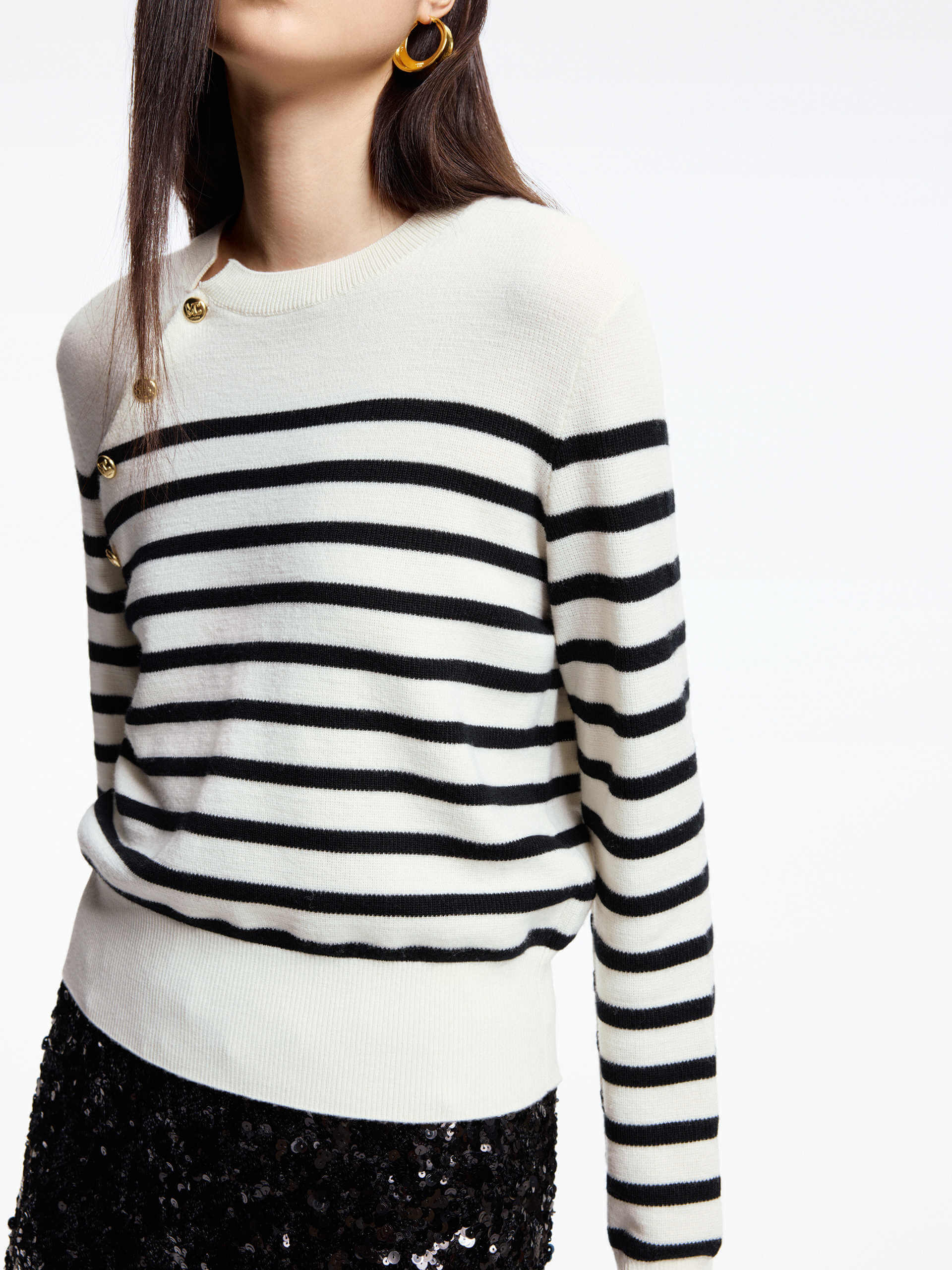 Wool Striped Knit Sweater - Image 14
