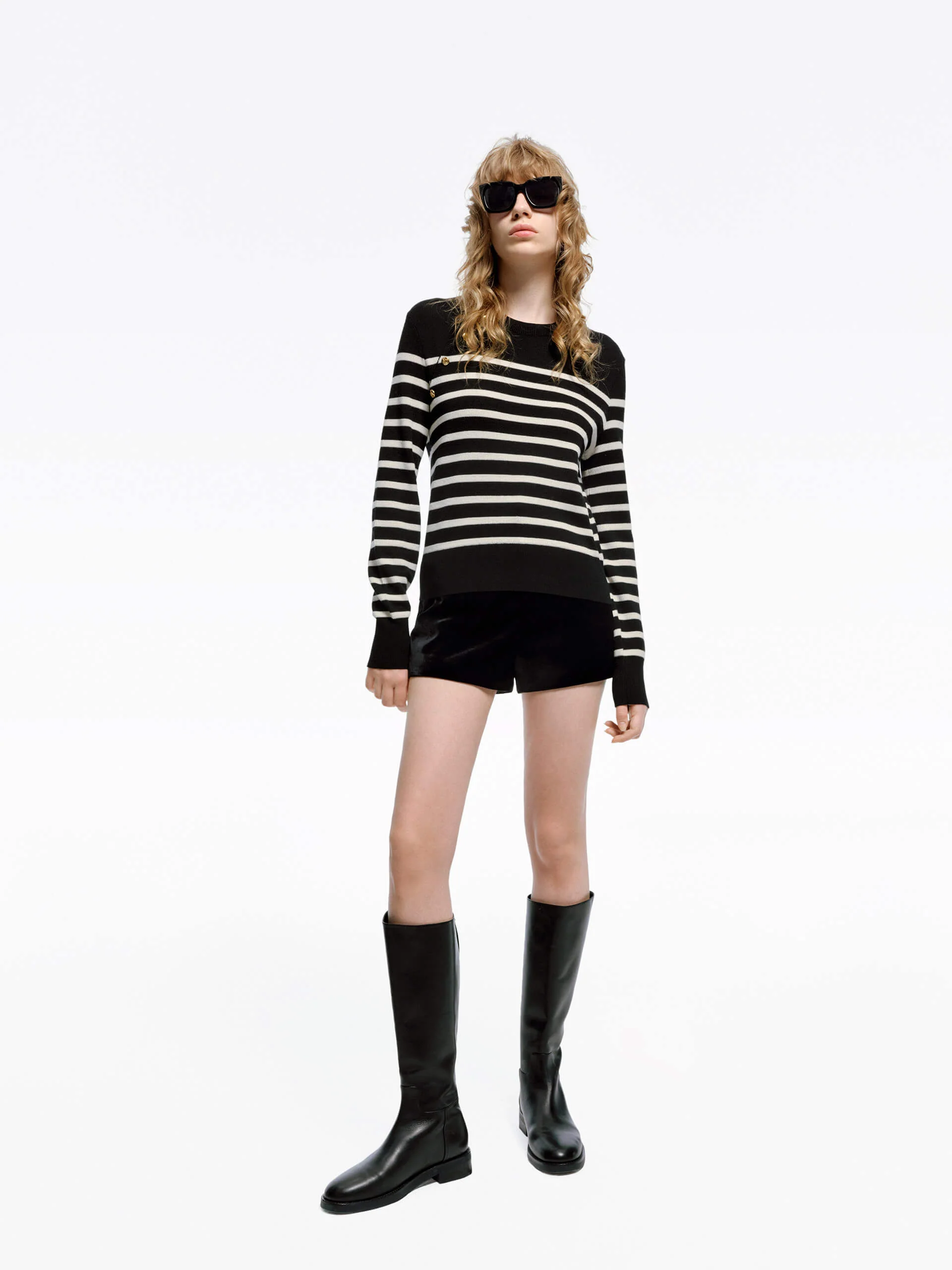 Wool Striped Knit Sweater - Image 3