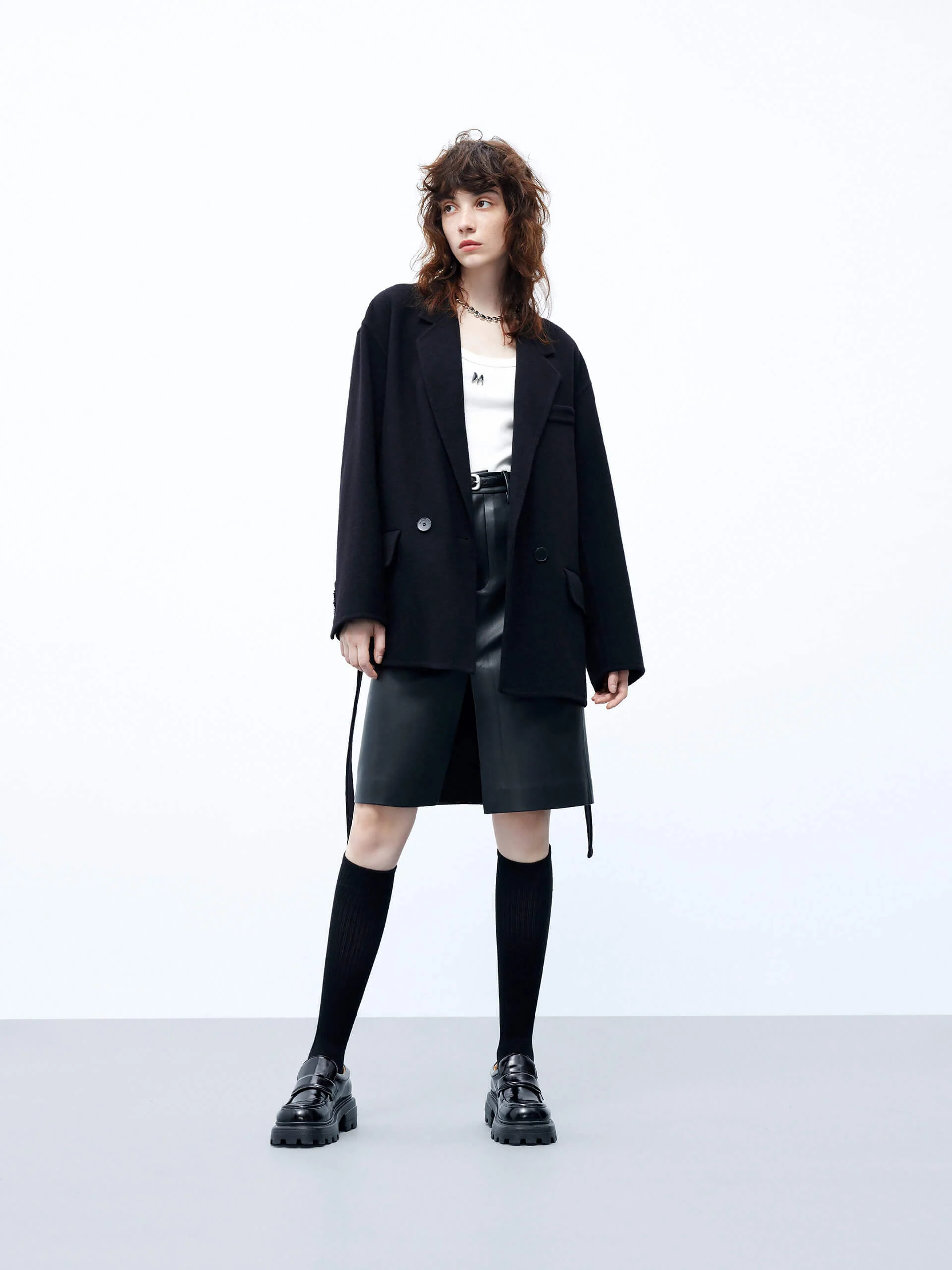 Wool Structured Blazer Coat - Image 12