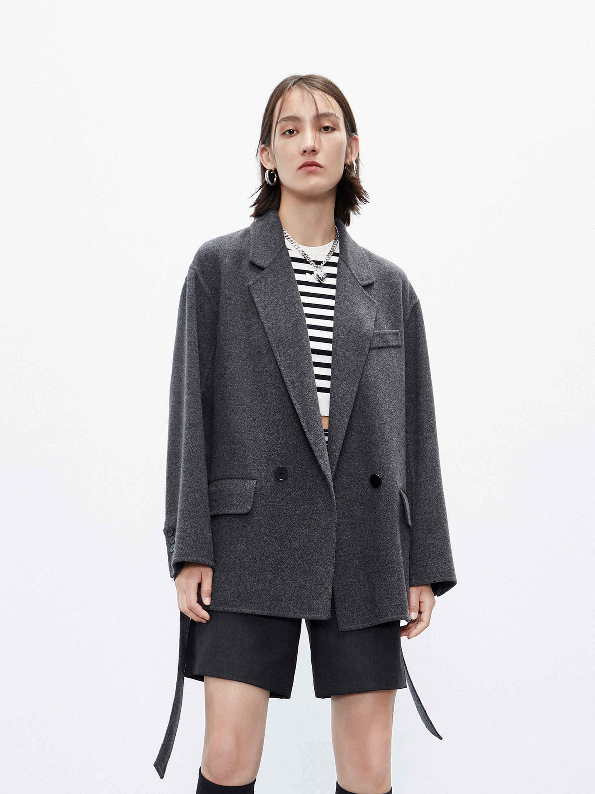 Wool Structured Blazer Coat - Image 13