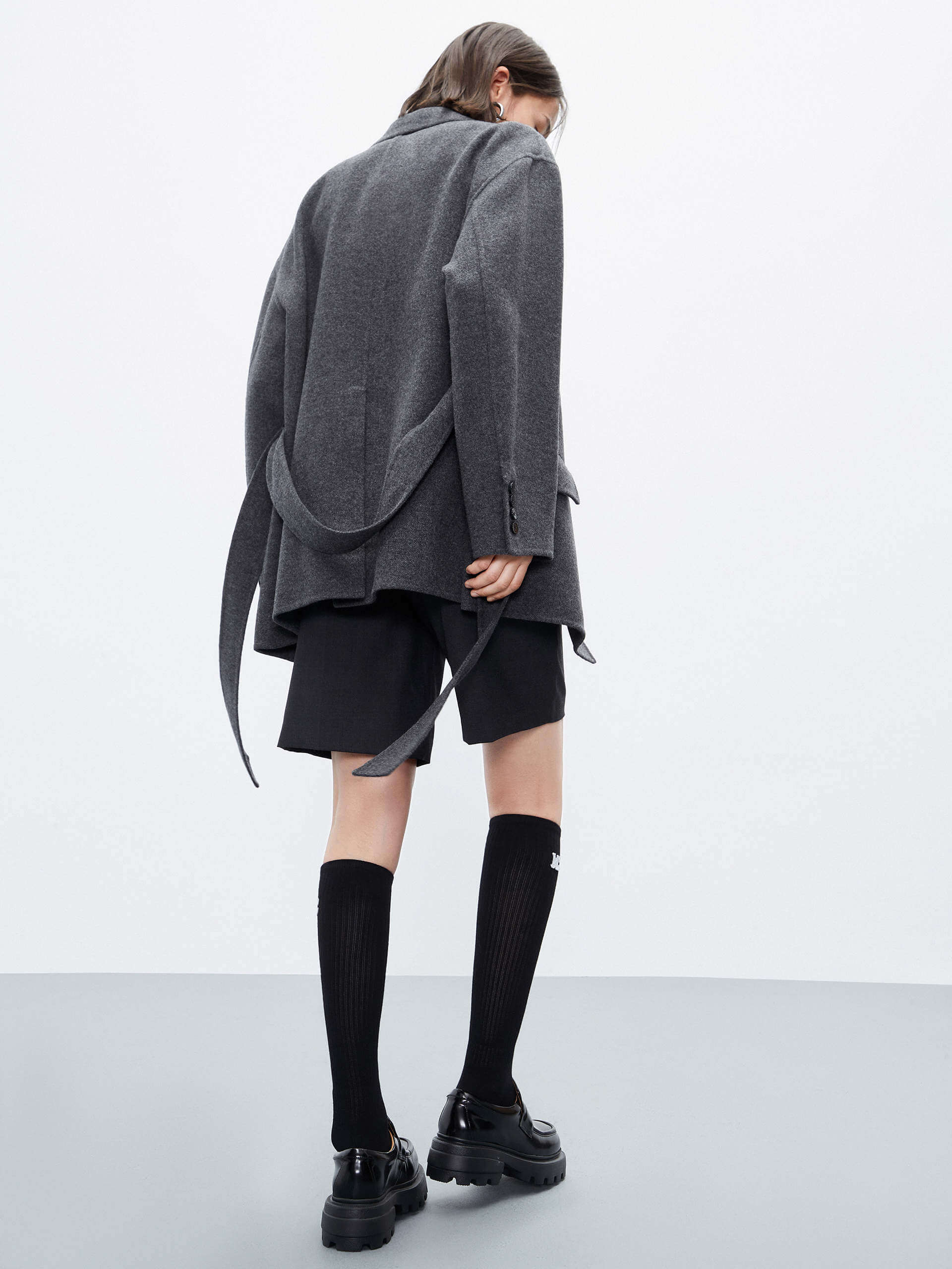 Wool Structured Blazer Coat - Image 15