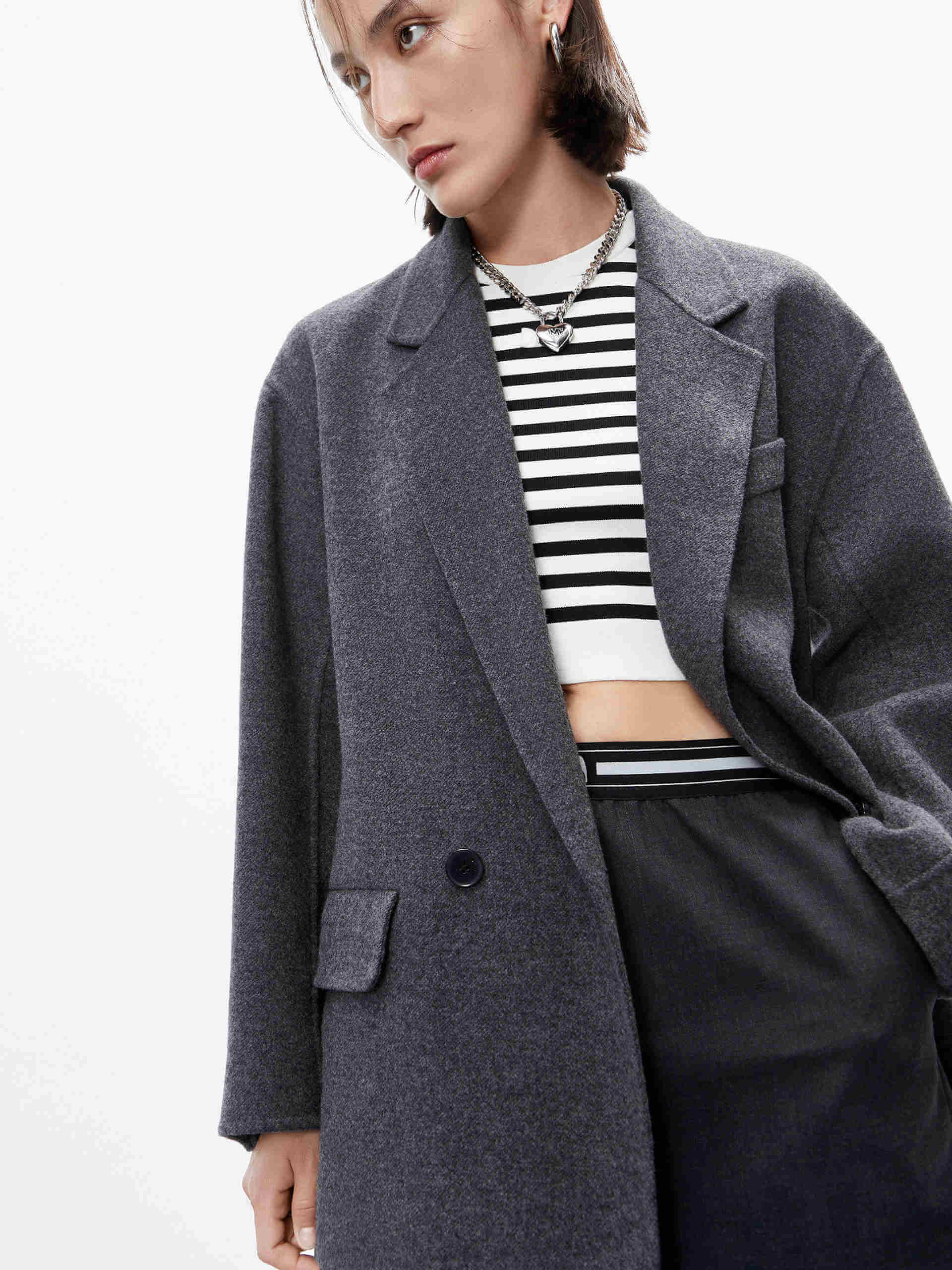 Wool Structured Blazer Coat - Image 16