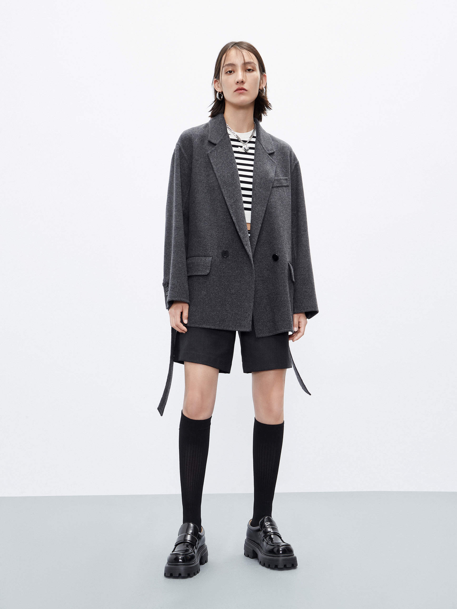 Wool Structured Blazer Coat - Image 18