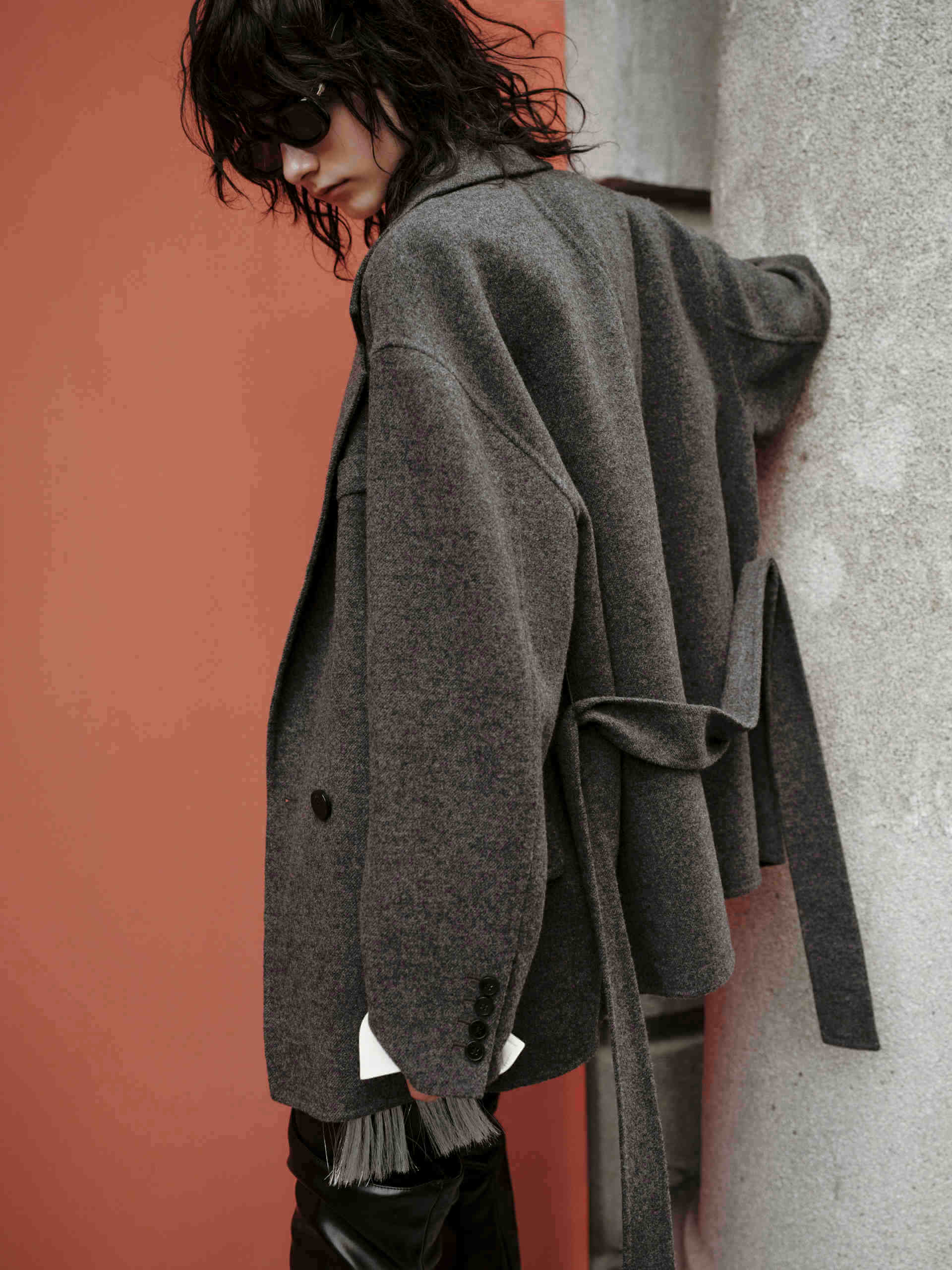 Wool Structured Blazer Coat - Image 3