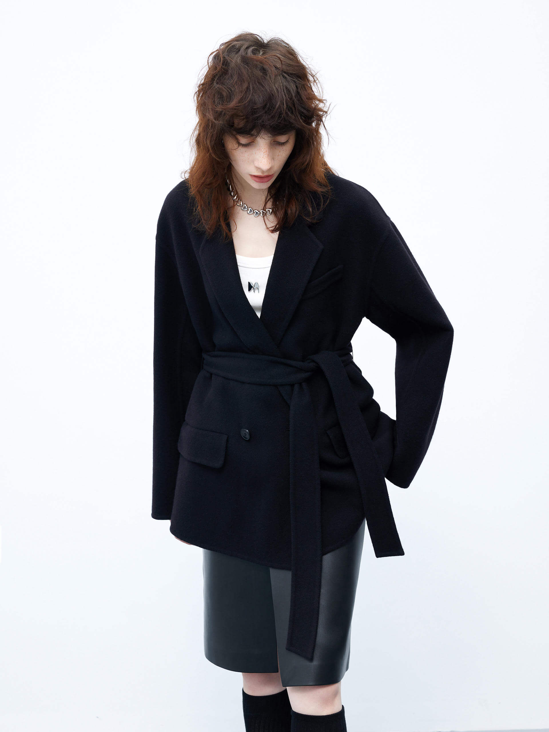 Wool Structured Blazer Coat - Image 7