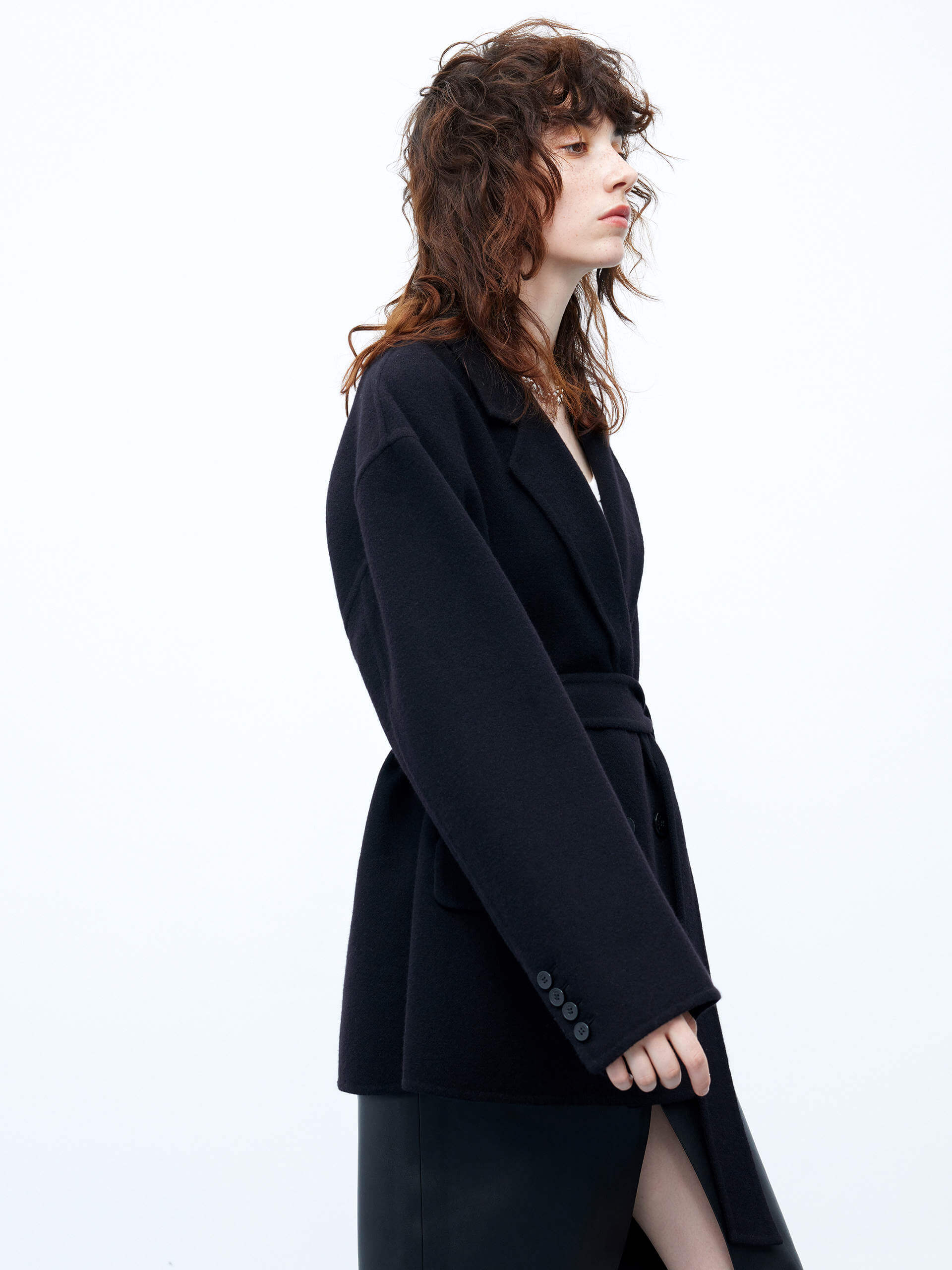Wool Structured Blazer Coat - Image 9