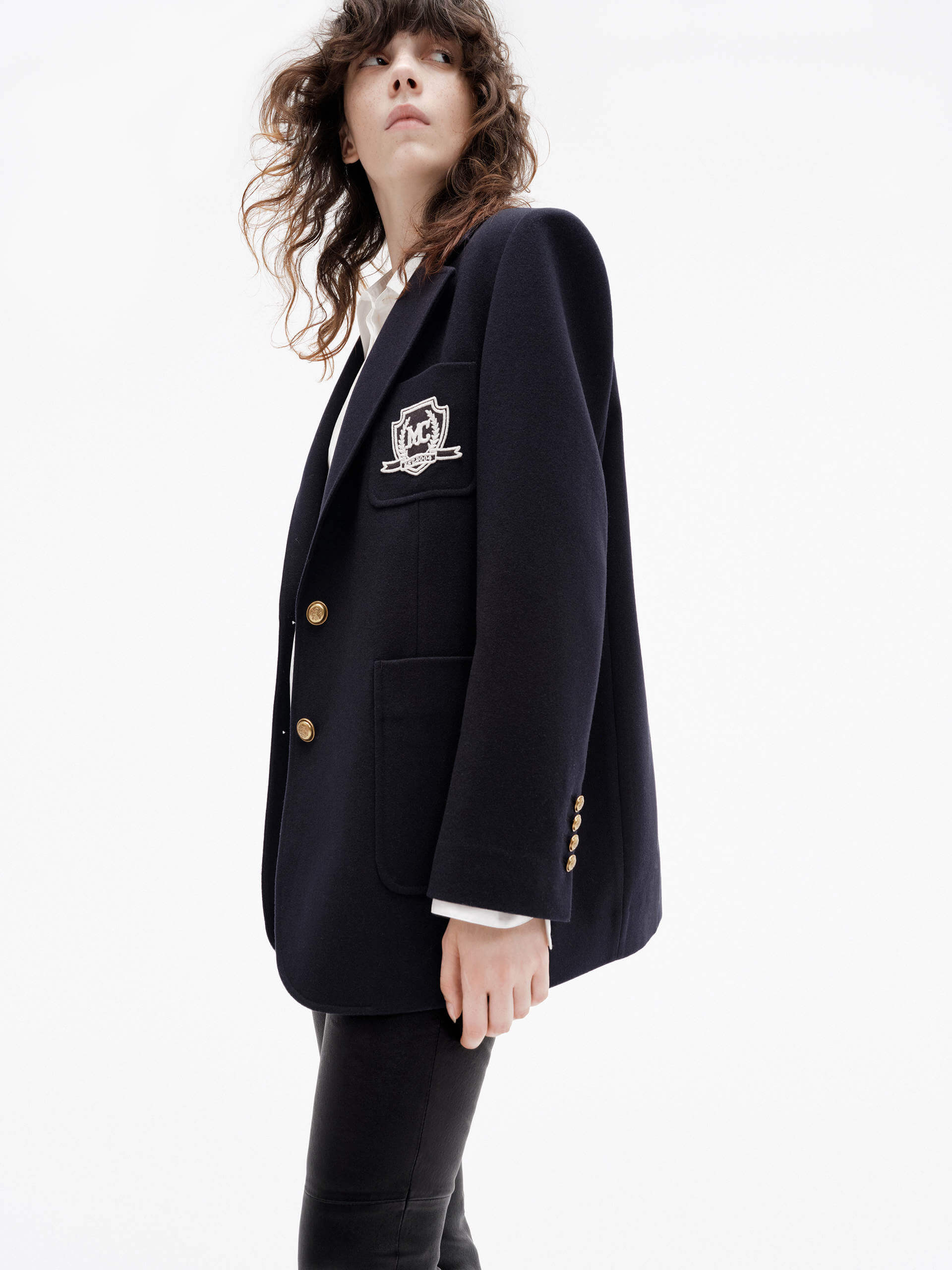 Wool Tailored Blazer Coat - Image 11
