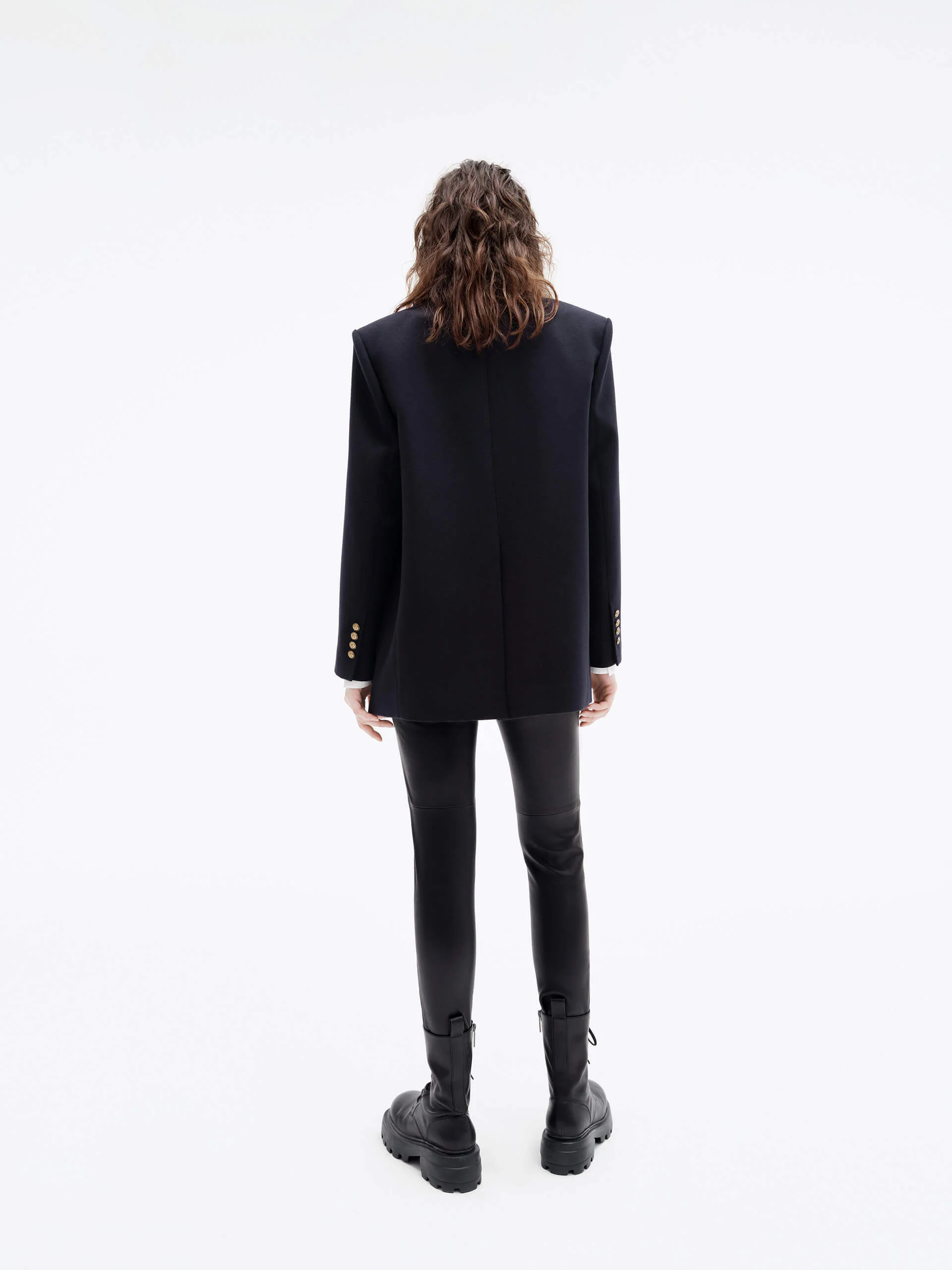 Wool Tailored Blazer Coat - Image 14