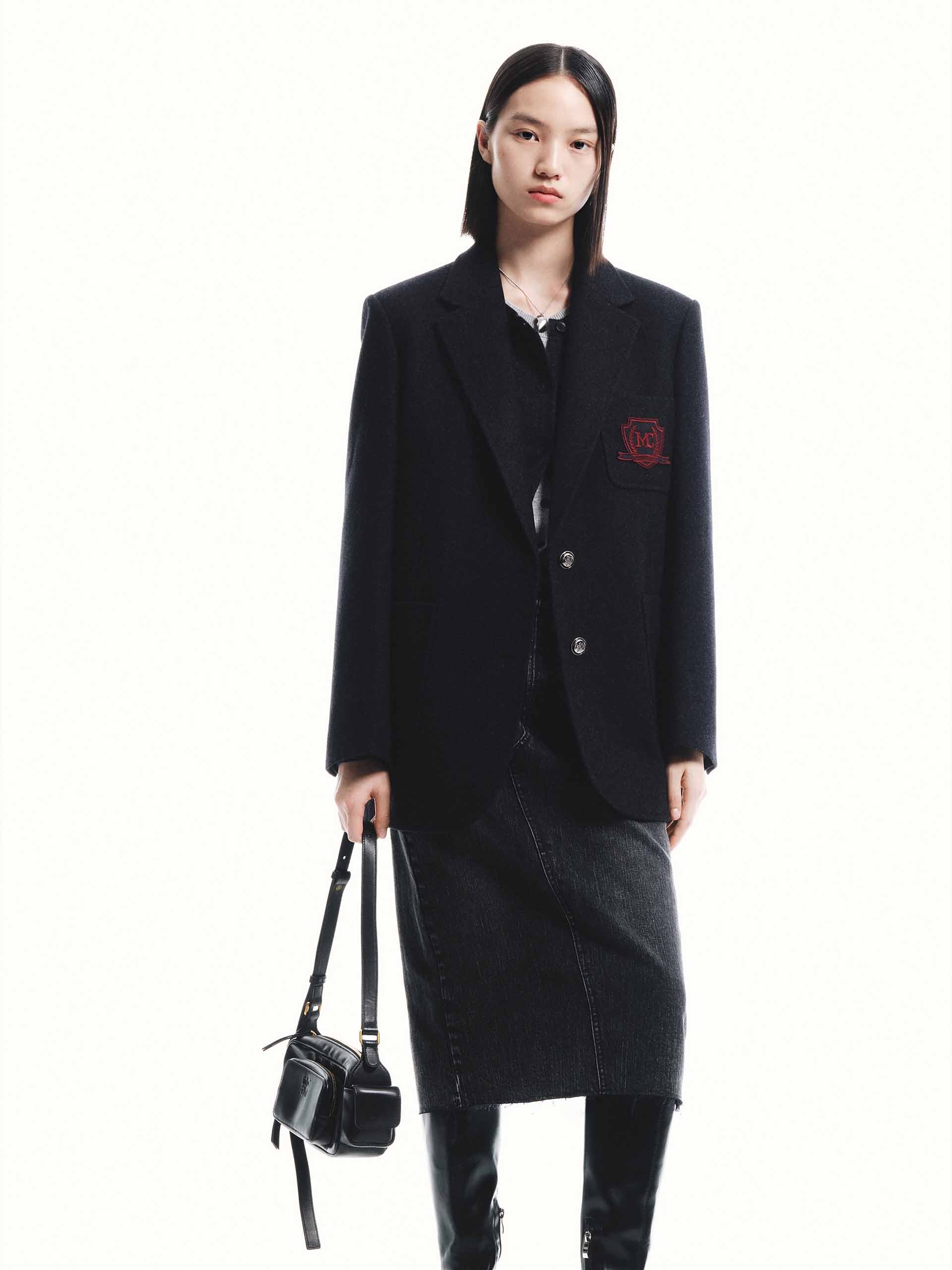 Wool Tailored Blazer Coat - Image 17