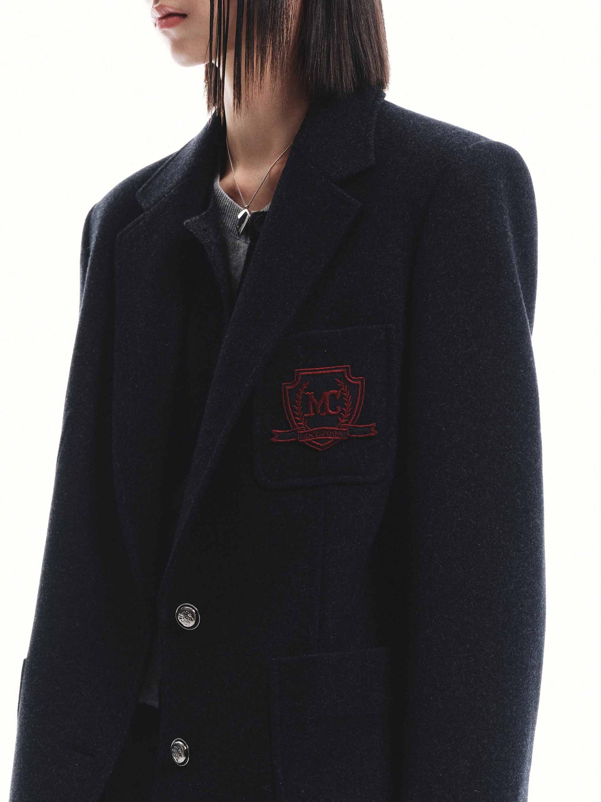 Wool Tailored Blazer Coat - Image 18