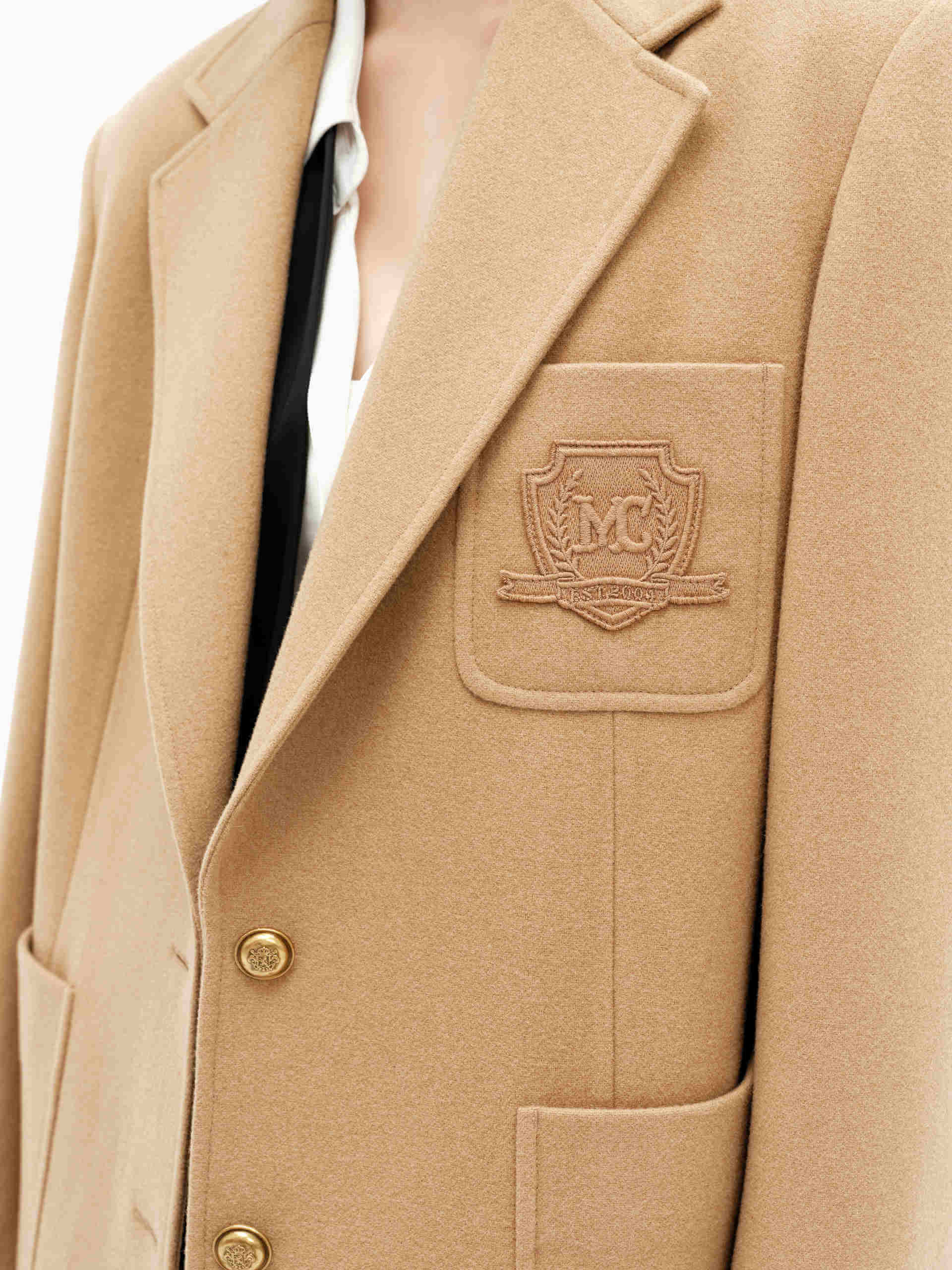 Wool Tailored Blazer Coat - Image 2