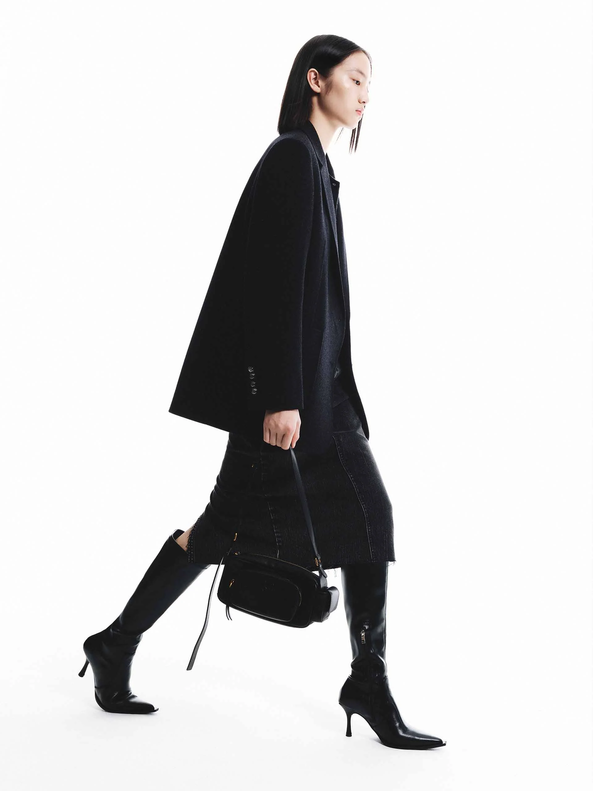 Wool Tailored Blazer Coat - Image 20