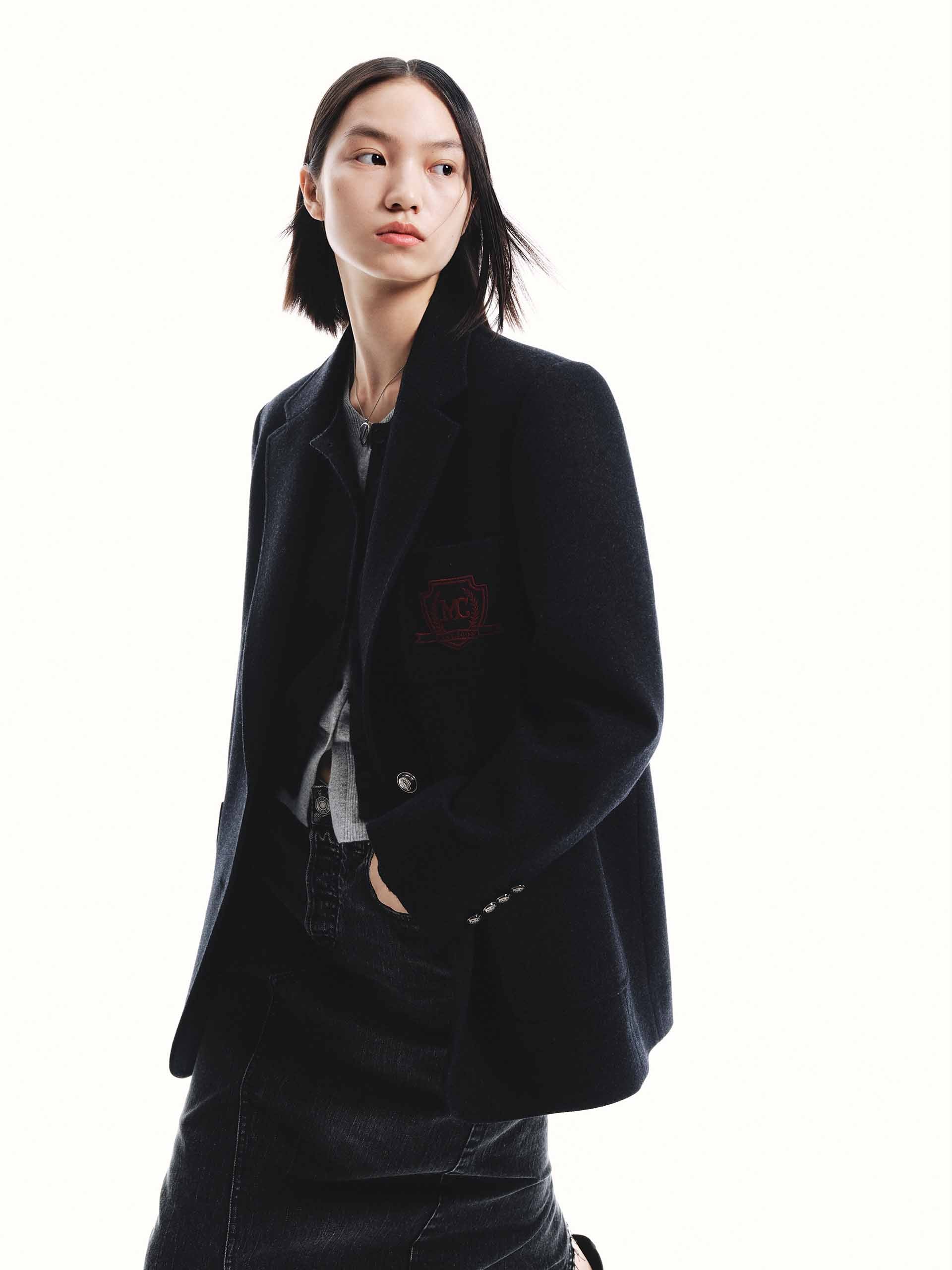 Wool Tailored Blazer Coat - Image 21
