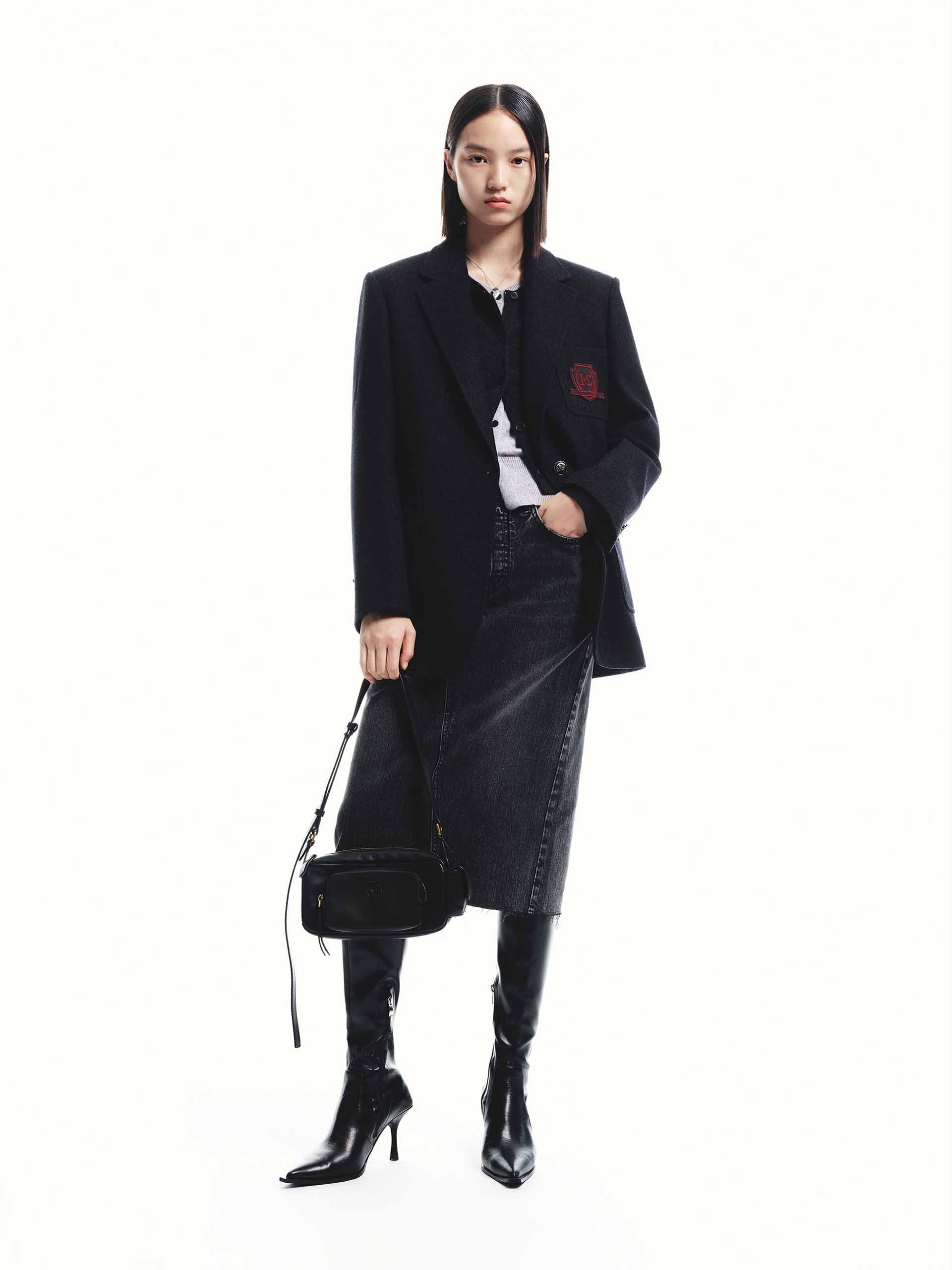 Wool Tailored Blazer Coat - Image 22