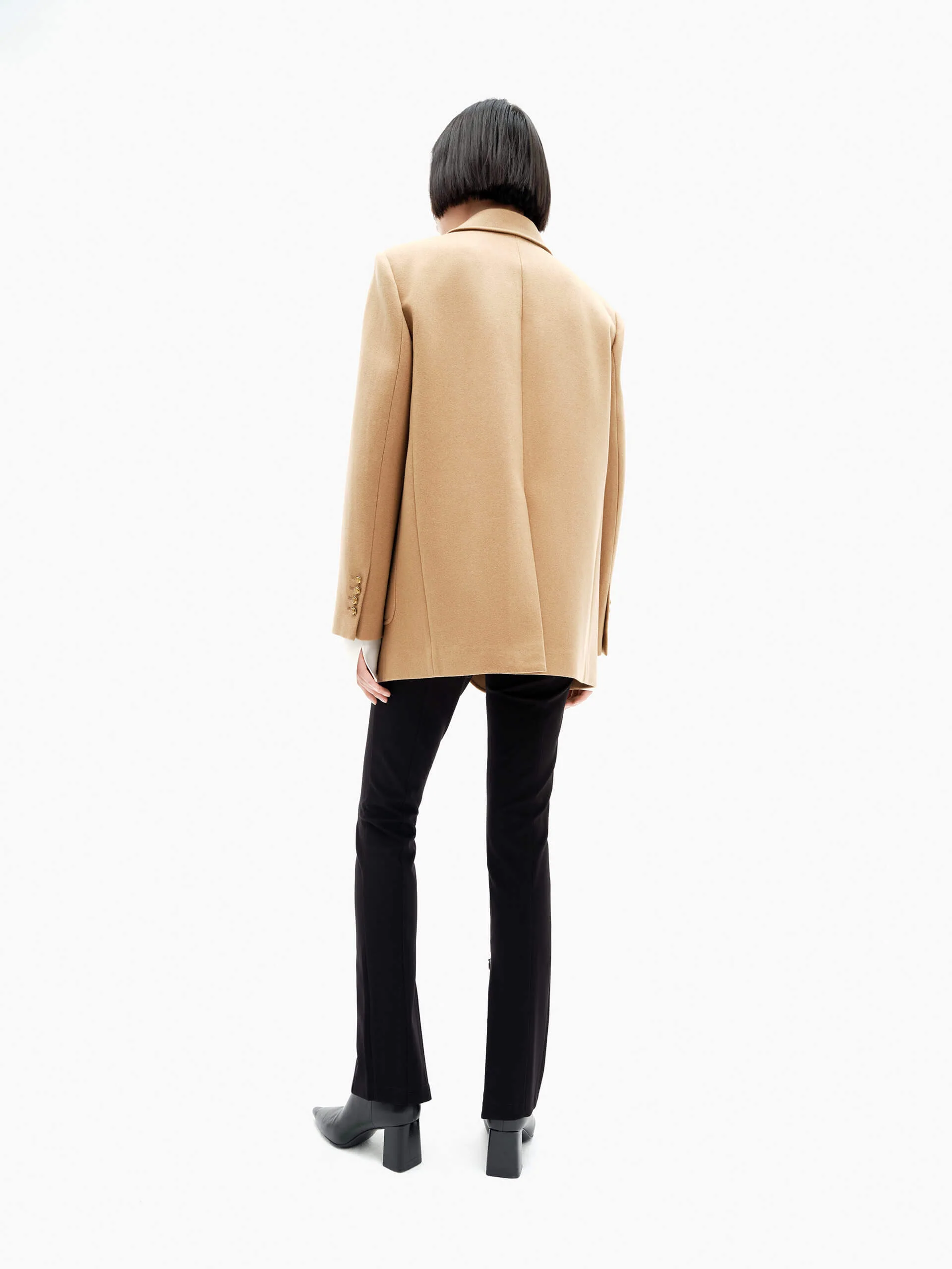 Wool Tailored Blazer Coat - Image 4