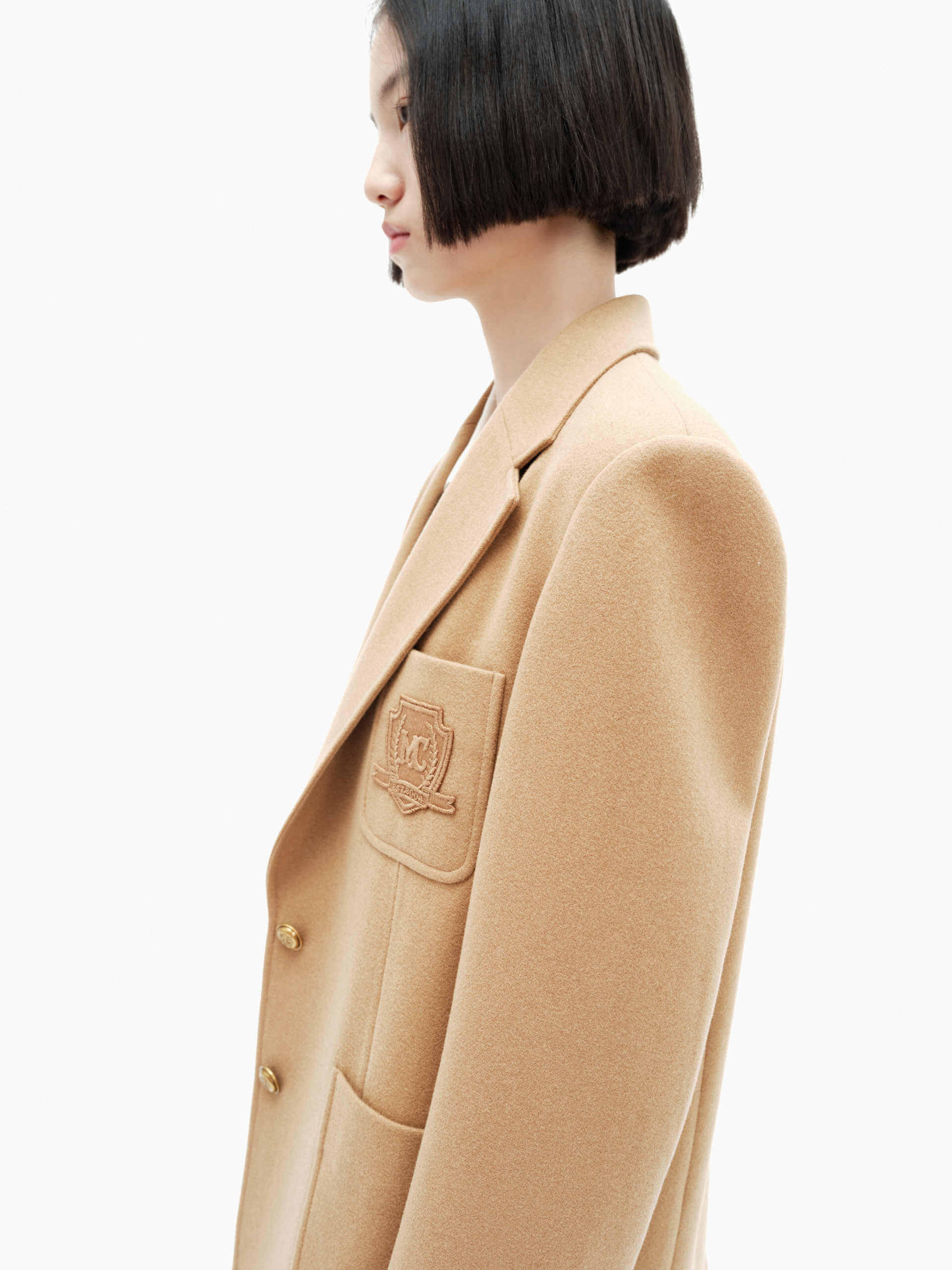 Wool Tailored Blazer Coat - Image 5