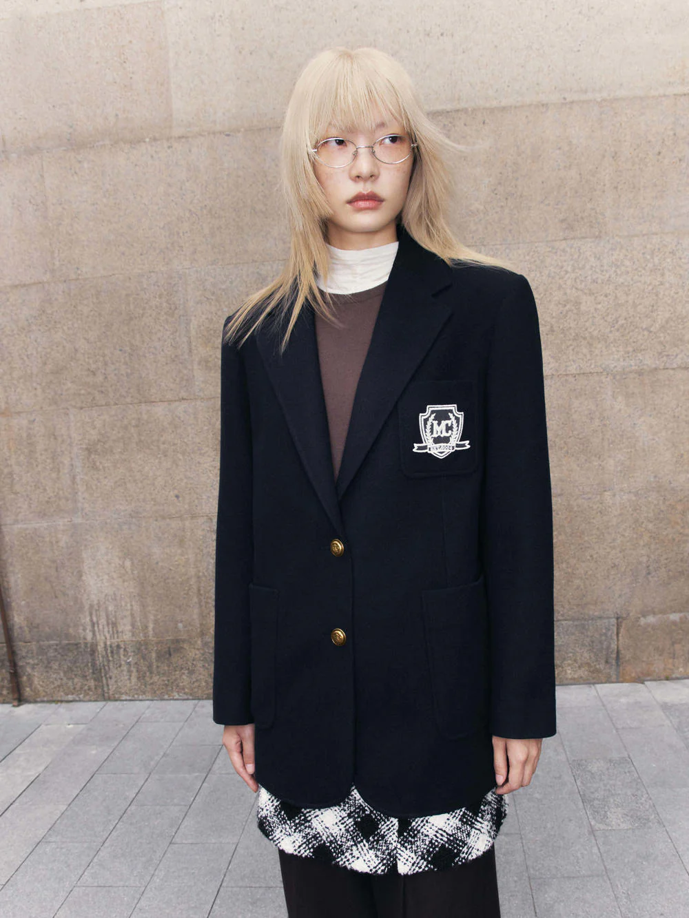 Wool Tailored Blazer Coat - Image 7