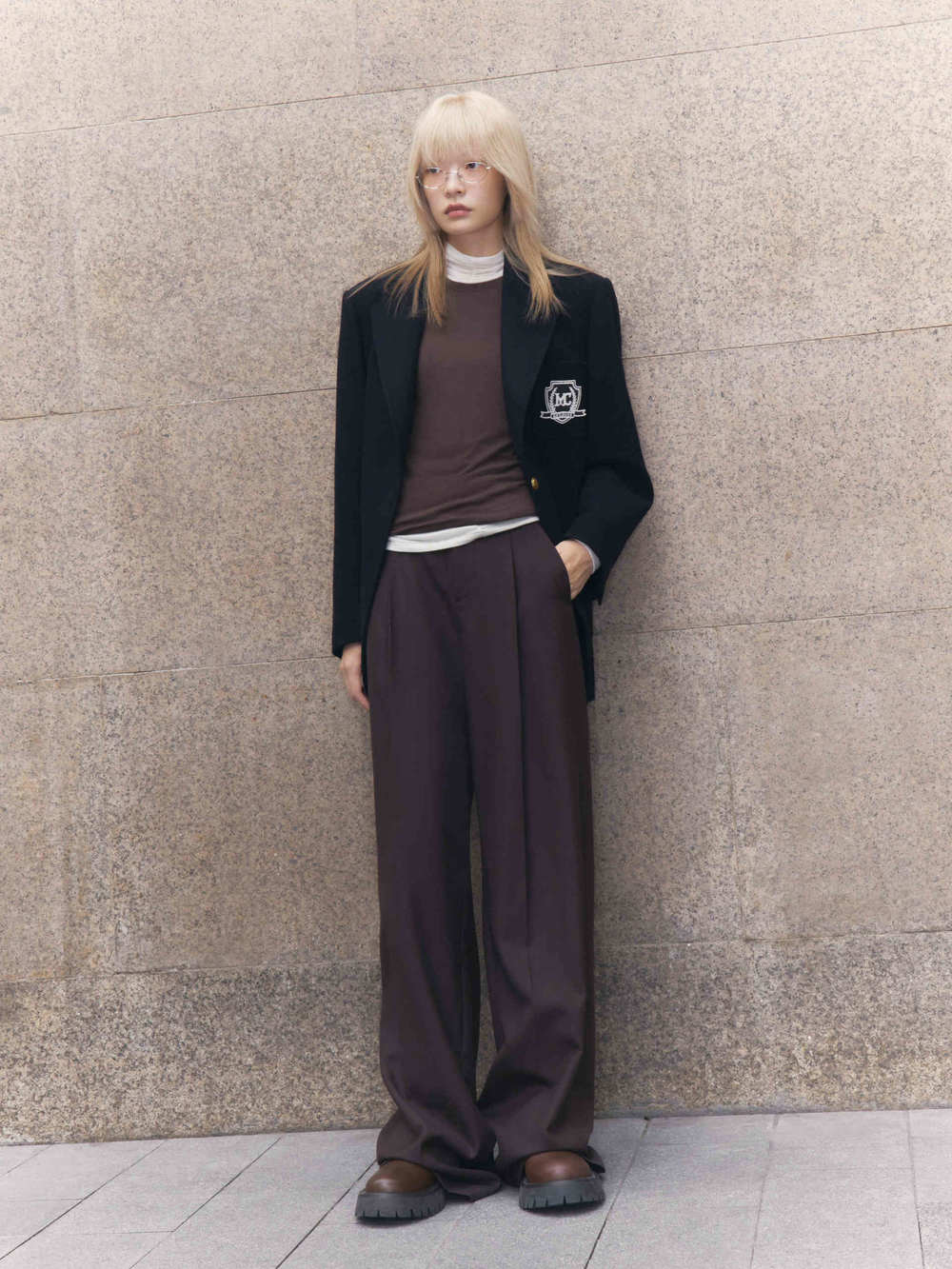 Wool Tailored Blazer Coat - Image 8