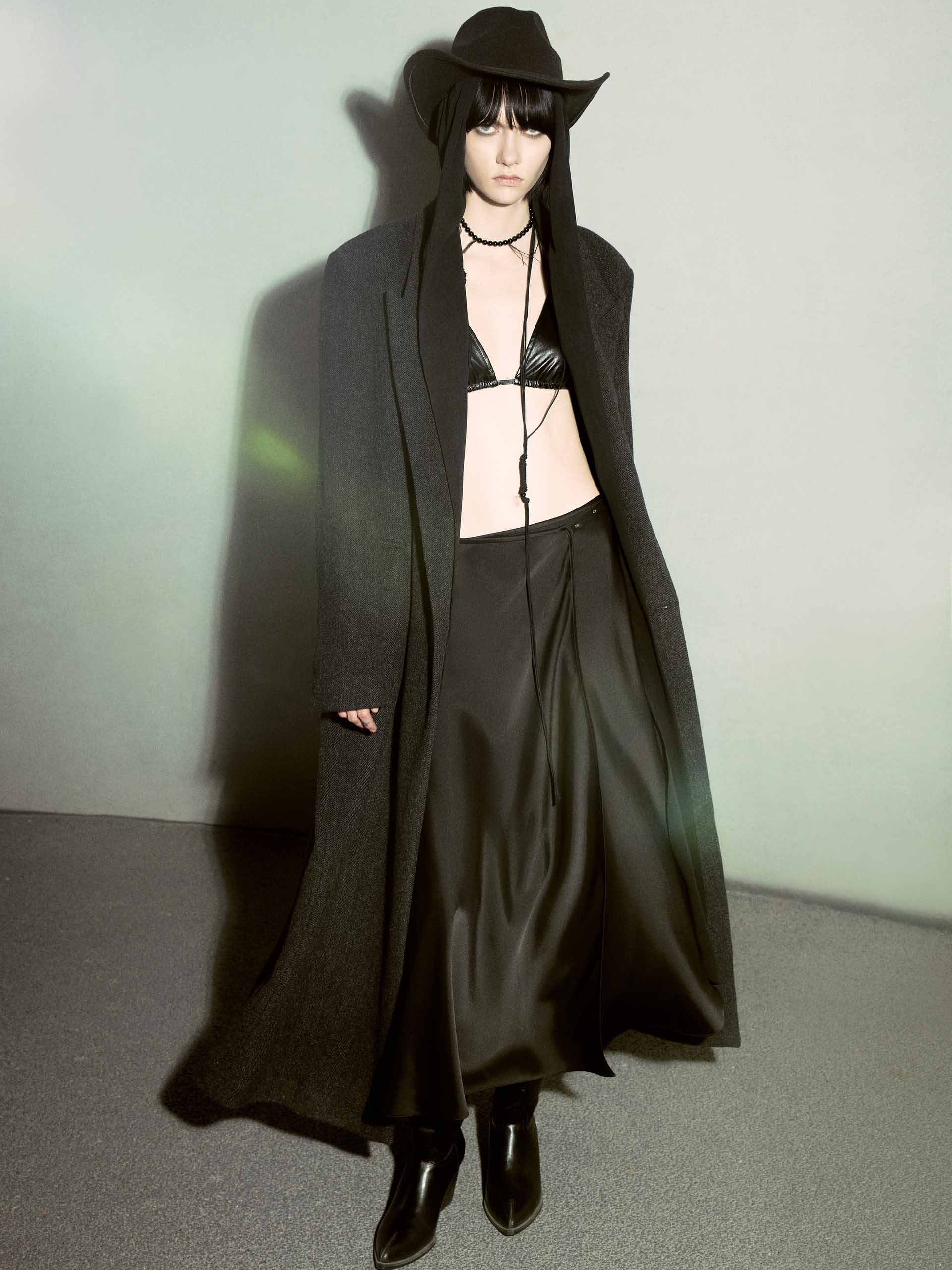 Wrap Silk Blend Skirt - Image 2