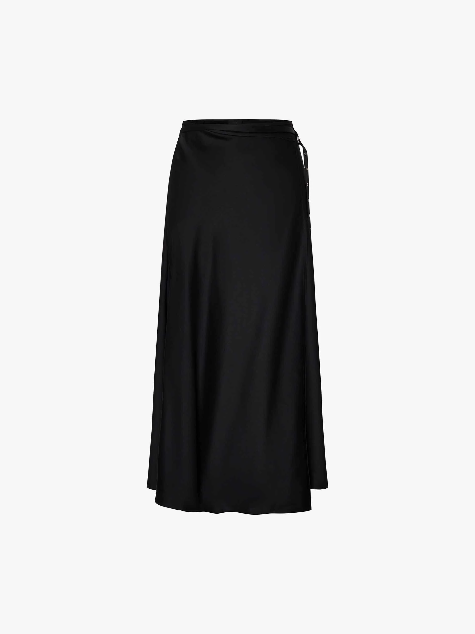 Wrap Silk Blend Skirt - Image 5