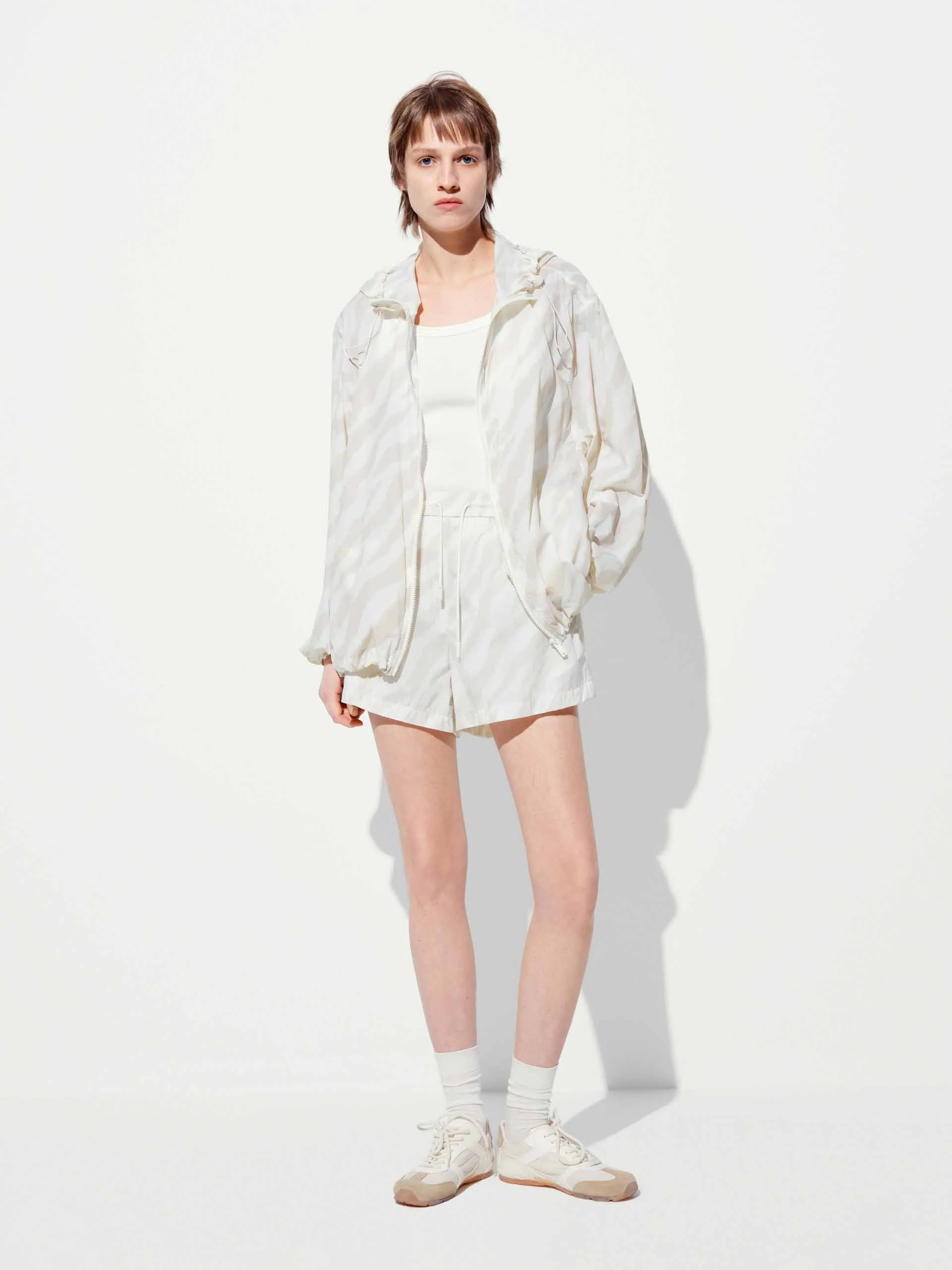 Zebra Pattern Hooded Coat - Image 2