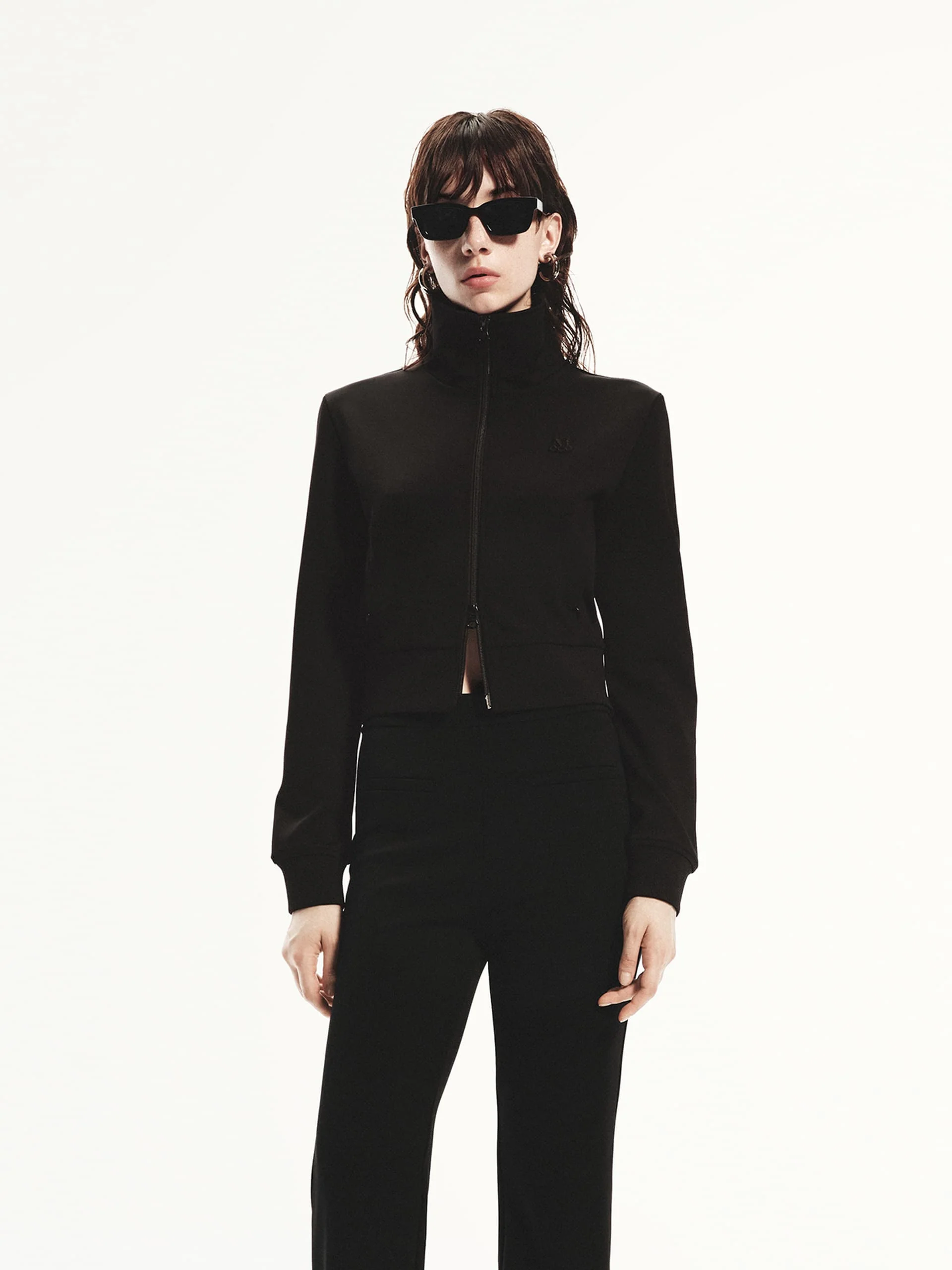 Zip Closure Fitted Jacket - Image 2