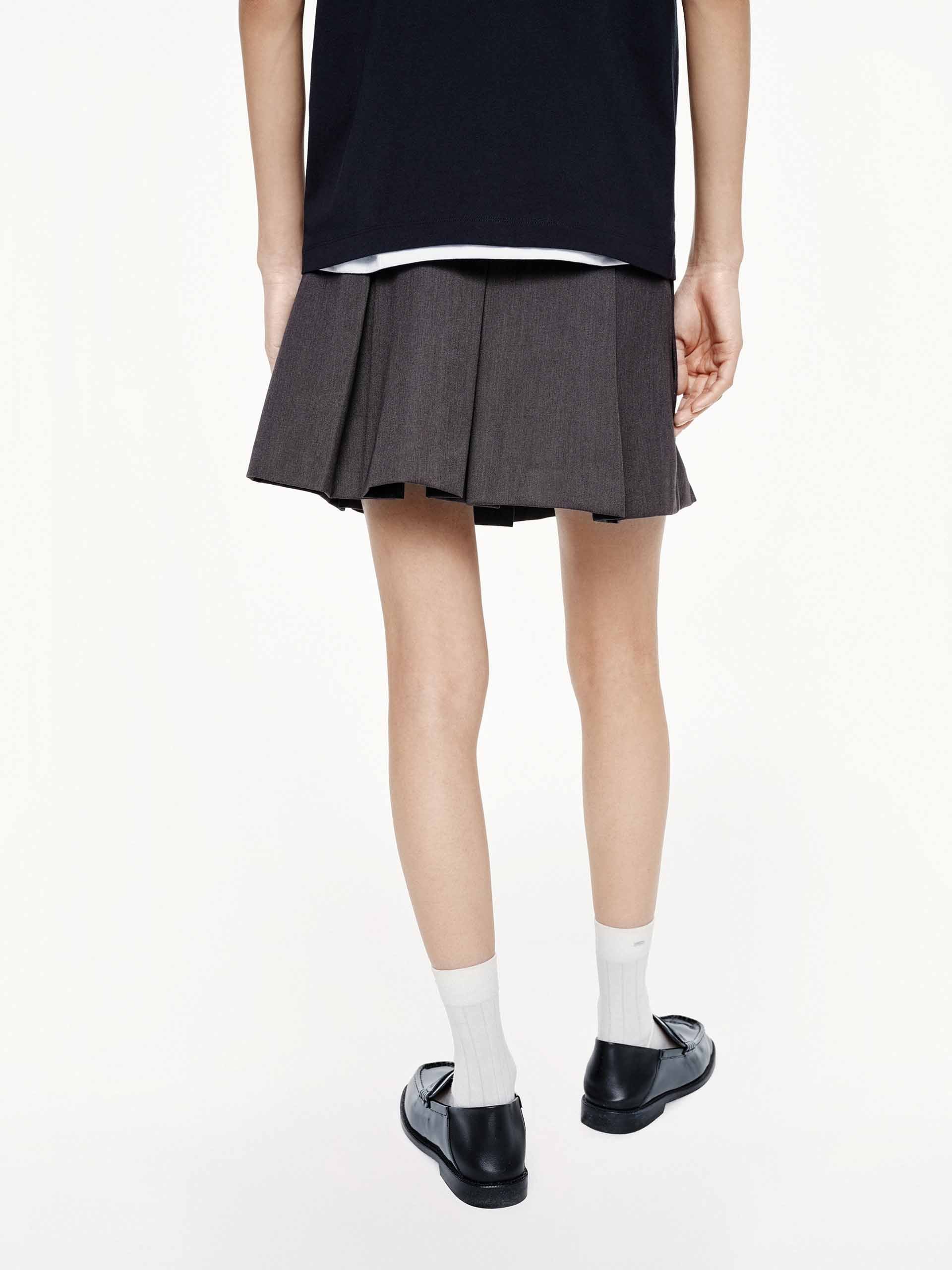 Zipper Pleated Mini Skirt - Image 6